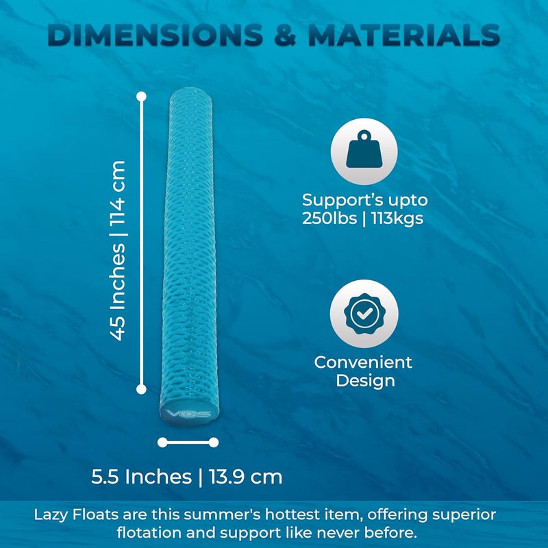 Vos Mega Foam Pool Wavy Noodle, Premium & Big, Super Soft Pool Noodle for Swimming and Floating, Pool Floats, Lake Floats - 1 Pack - Image 2